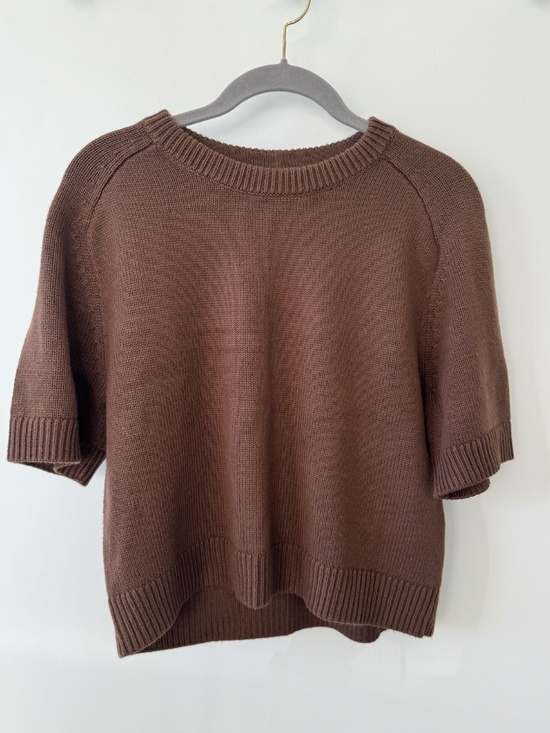 Abercrombie & Fitch Sweaters - Abercrombie & Fitch Brown Short Sleeve Knit Sweater Top XS